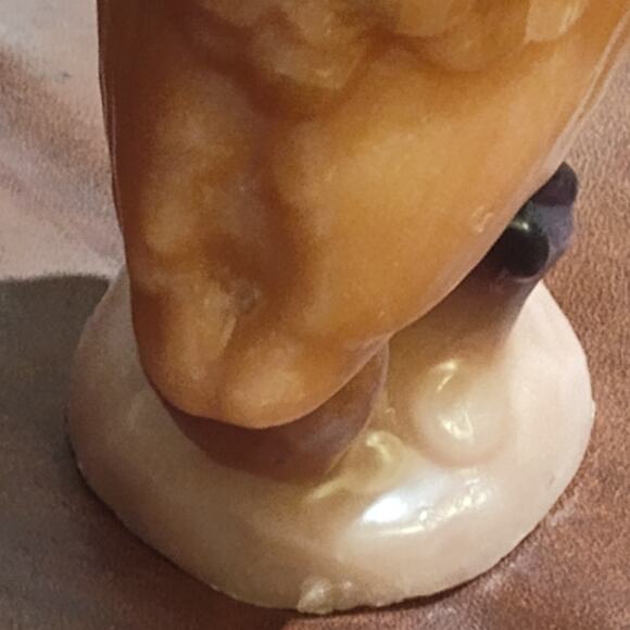 Vintage 1970s OWL Wax Candle UNUSED Sculpture Carved - Picture 3 of 6